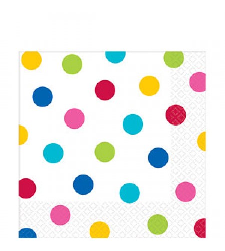 GUARDANAPOS BOLAS ARCO IRIS